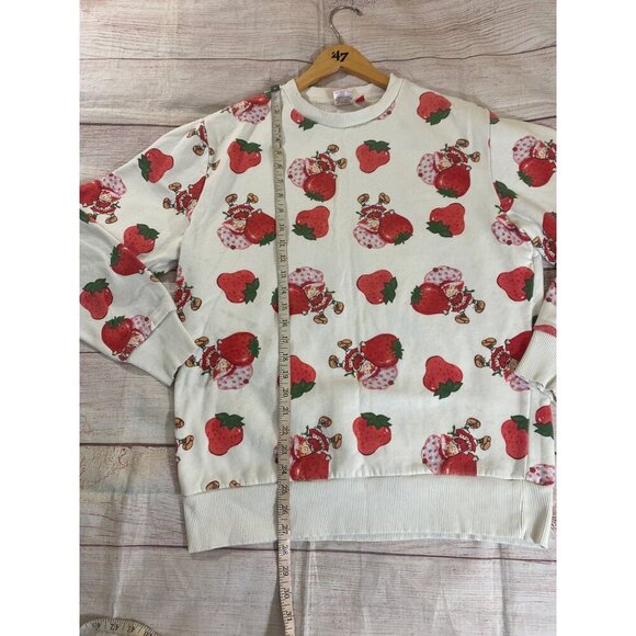 Strawberry Shortcake Women's All Over Print Long Sleeve Sweater - Medium - Picture 6 of 13